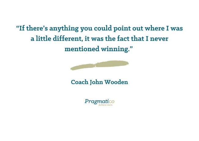 John Wooden on winning
